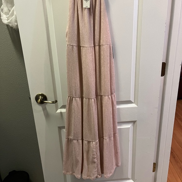 Express medium dress blush pink midi length tiered dress.NWTs - Picture 3 of 11
